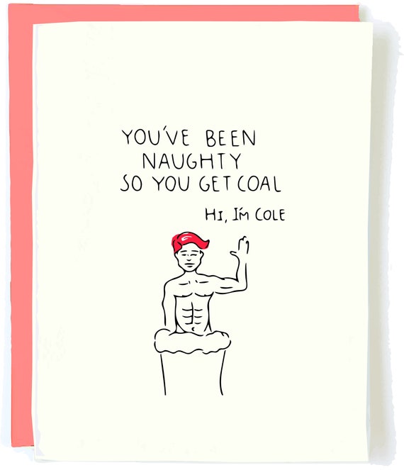 Naughty Christmas Card Cole Pun Christmas Card Pack Funny - Etsy Naughty Christmas Card Cole Pun Christmas Card Pack Funny - Etsy