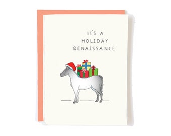 Renaissance Christmas Card Holiday Cards Box Set for Friend - Hanukkah Gift