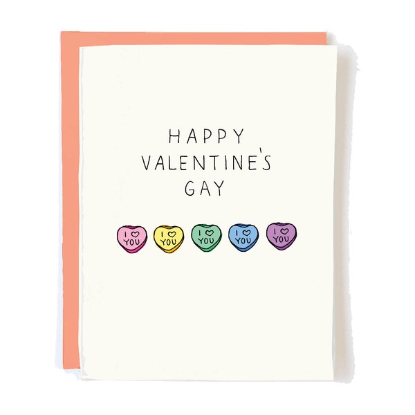 Gay Valentines Day Card Lesbian Gift for Boyfriend or Girlfriend