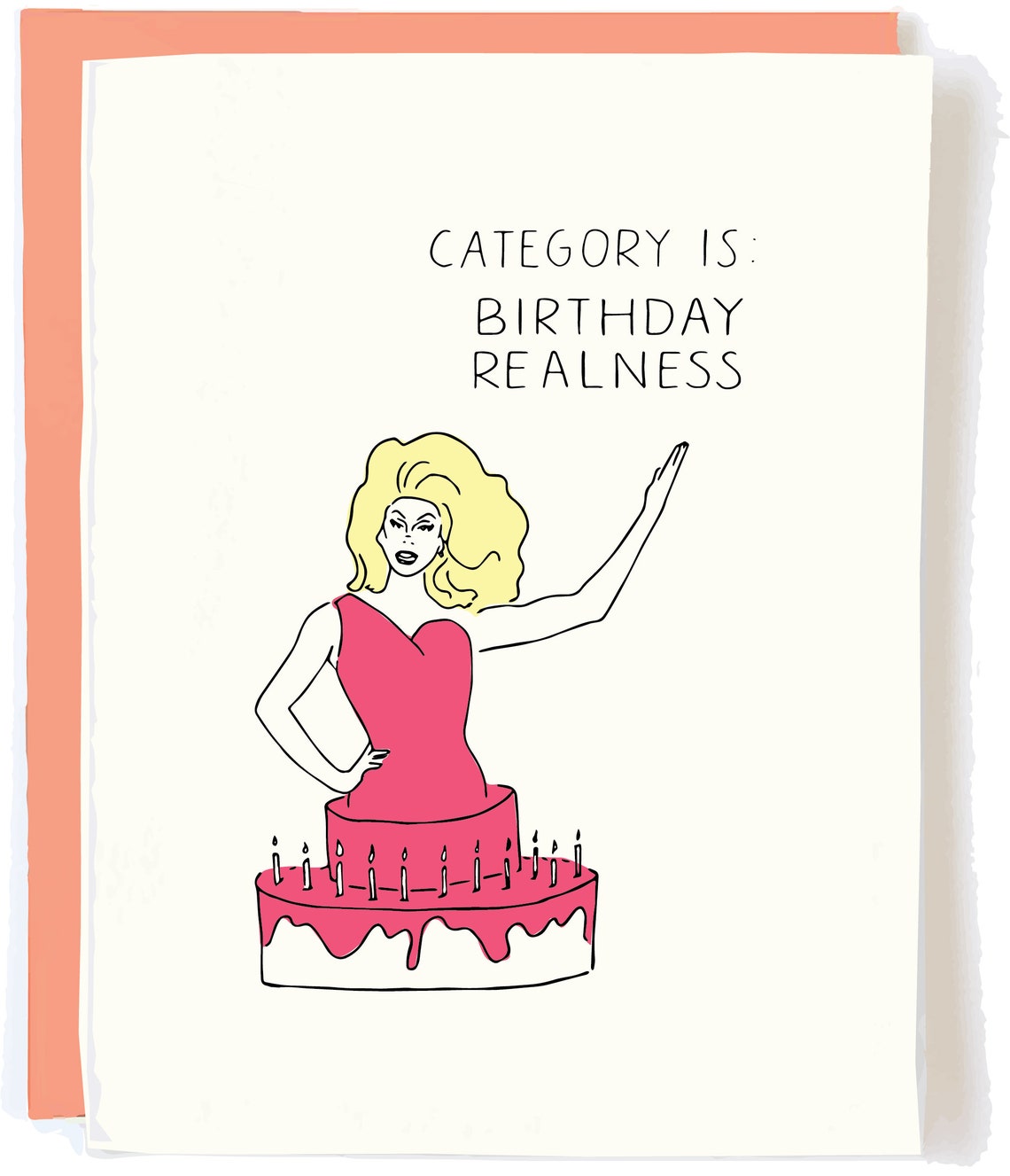 Drag Race Birthday Card Birthday Realness Funny Birthday | Etsy