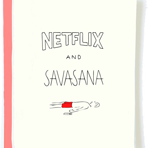 Yoga Geek, Yoga Gifts, Funny Yoga Gift, Card for Boyfriend Girlfriend, Girlfriend Card, Netflix and Chill, Wholesale Card