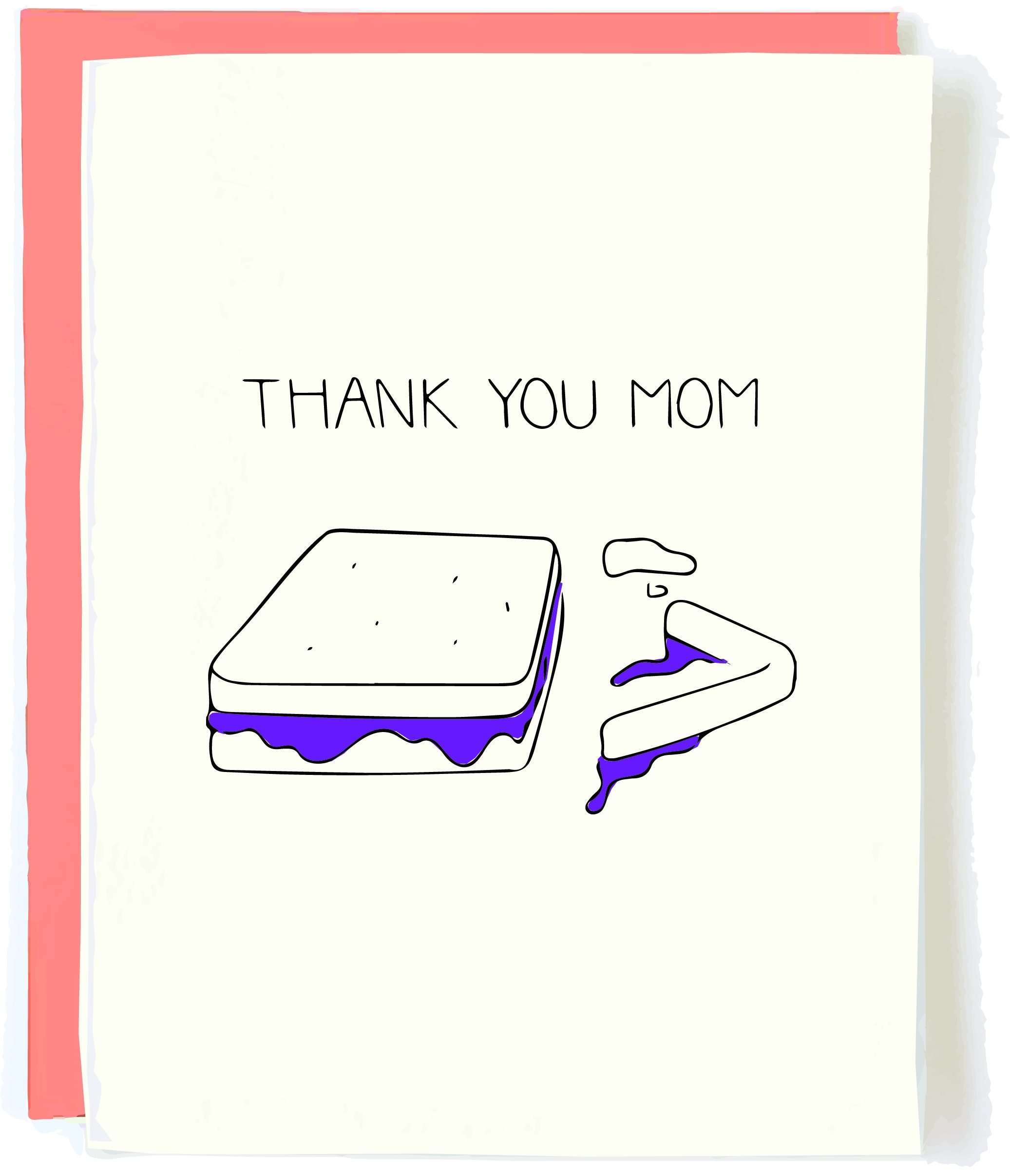 PB&J Mother's Day Card Mothers Day Mother's Day - Etsy Norway