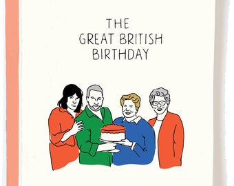 Grande carte d'anniversaire britannique – Carte d'anniversaire amusante Mary Barry pour meilleur ami, cadeau Star Baker