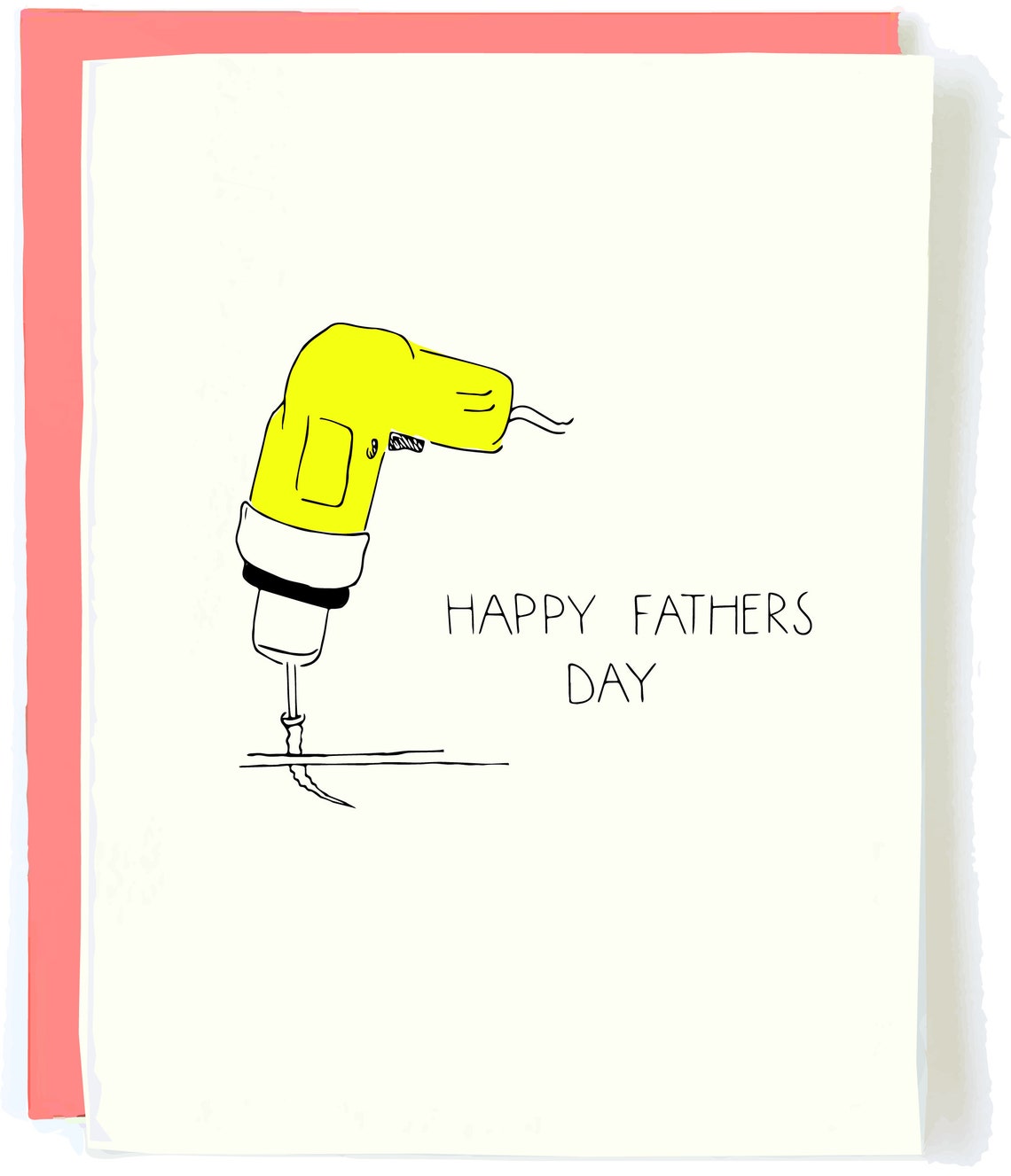 Power Drill Funny Father's Day Card Father's Day Etsy