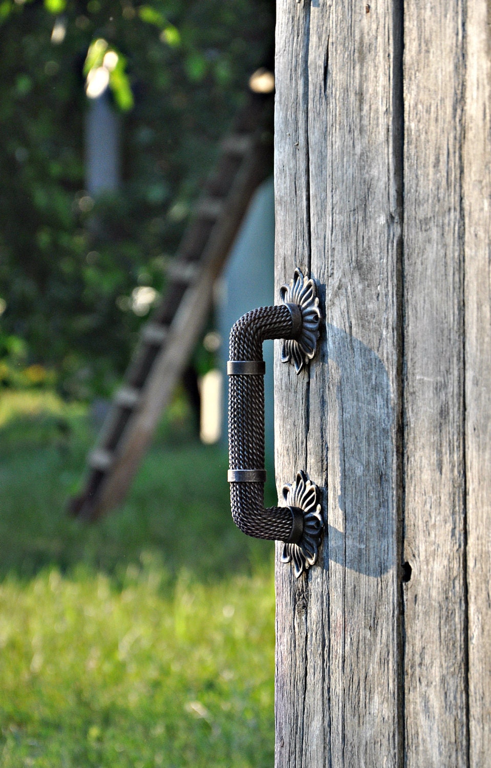 Poignée de porte d'entrée Poignées métalliques Poignées forgées pour portes portes guichets main forgée Poignée pour portes en bois Poignée pour porte