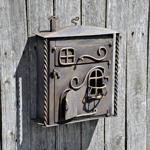 Briefkasten Post geschmiedet Briefkasten Ranch Dekor Cottage Dekor Rustik Dekor Home Closing Geschenk Housewarming geschenke Land Home