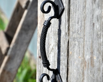 Nuova maniglia unica, porta hardware, mano dimenticato, maniglia del cancello, manico in metallo, porta in legno mobili, pomello, arredamento rustico, arredamento casa