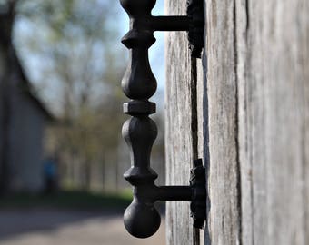 Maniglia in metallo industriale per mobili rustici Maniglia per porta del fienile Maniglia forgiata a mano per cancelli in ferro Maniglia per porta per lui Arredamento sud-occidentale