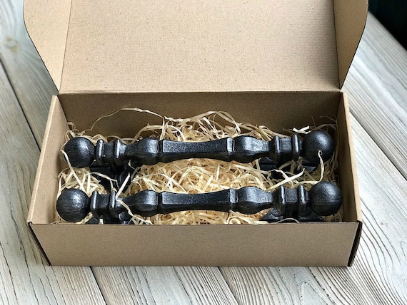 Handles 2pcs. Front door handle Hand forget  Wicket Gate handle Metal handle Furniture Door knob Rustik decor Home decor Home Closing Gift