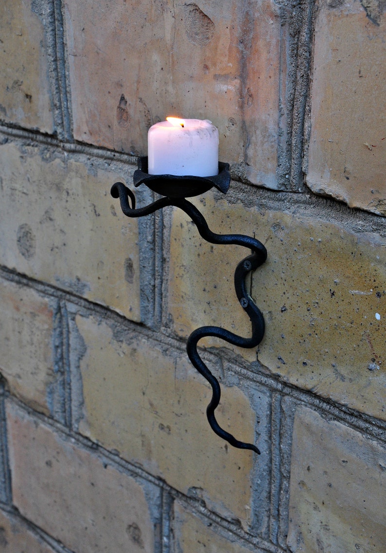 Set of 2 Candlesticks, Metal Candle Holder, Hand Forged Candle Holder ...