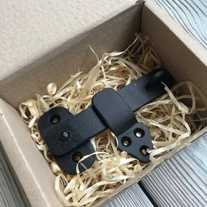 latch for locker, latch for cabinet, hand forged, cabinet gate shed, furniture, metal decor, steampunk style, industrial style