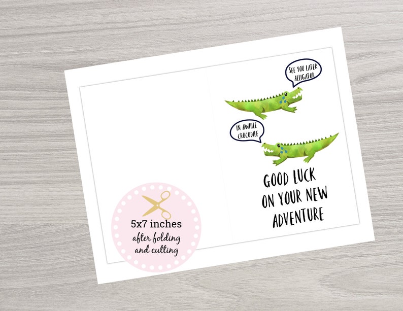 farewell card goodbye card good luck with your new etsy