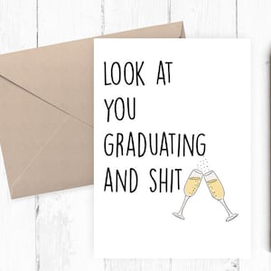Funny Graduation Card, class of 2022 card, Printable Graduation Card, Instant Download, Printable Congrats Card, 8x10 5x7 JPG PDF
