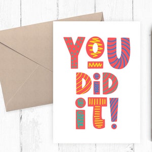 Zo trots op je kaart, afstudeerkaart, promotiekaart, Instant Download, afdrukbare Congrats Card, 8x10 5x7 JPG PDF