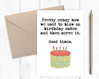 Funny birthday card, Printable funny birthday card, card for her, card for him, instant download birthday card PDF JPG 5x7