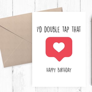 Cartão de aniversário romântico engraçado, cartão de aniversário para namorada/esposa, cartão de aniversário para namorado/marido, cartão de feliz aniversário para impressão PDF JPG
