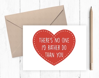 Sexy Valentine's day card, Printable Valentine's card,  card, card for her, card for him, instant download PDF 5x7