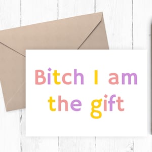 Tarjeta de cumpleaños divertida imprimible para un amigo, tarjeta de feliz cumpleaños, Tarjeta de cumpleaños para el mejor amigo PDF JPG