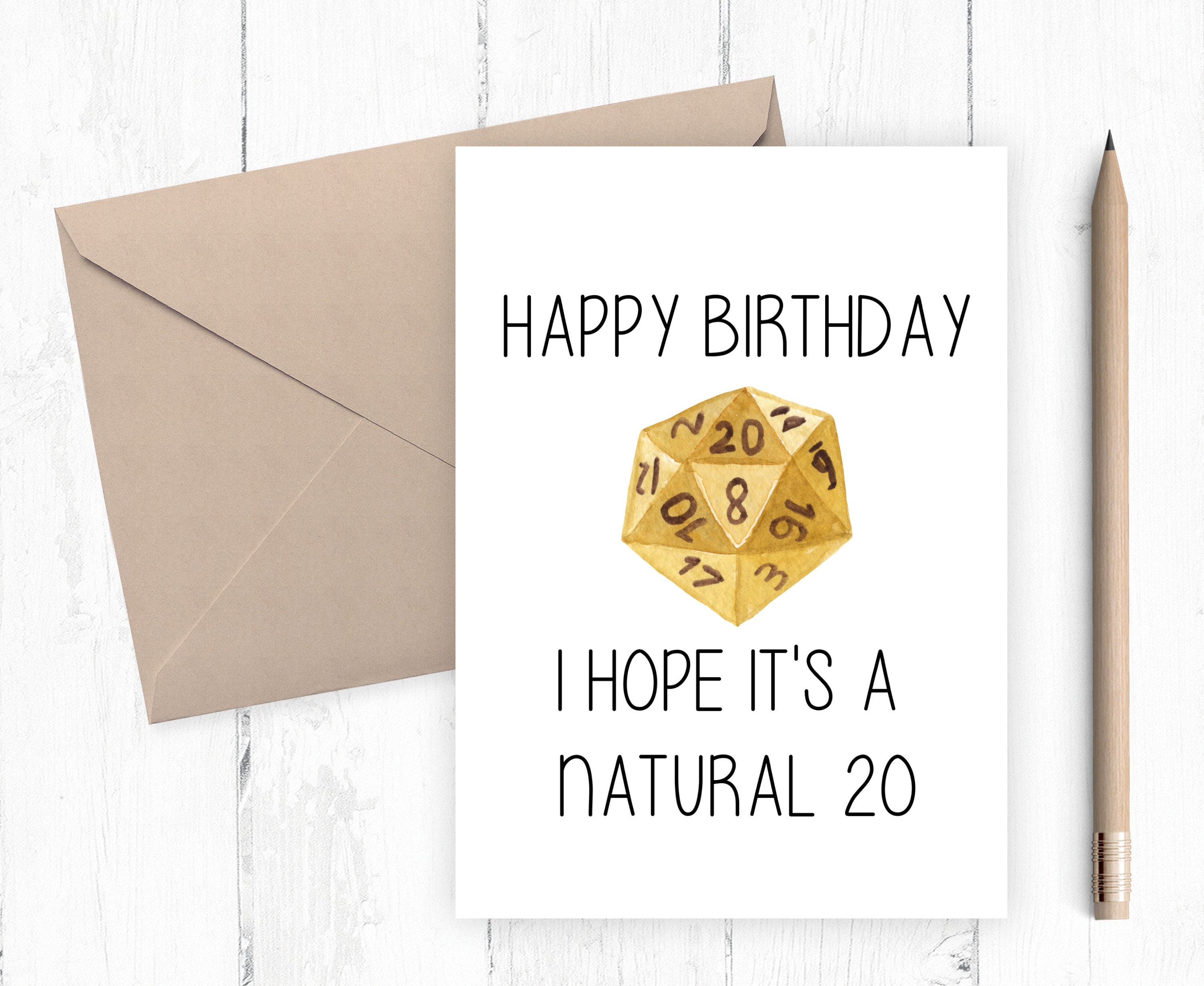 rpg dice game birthday card rpg dice game printable birthday etsy