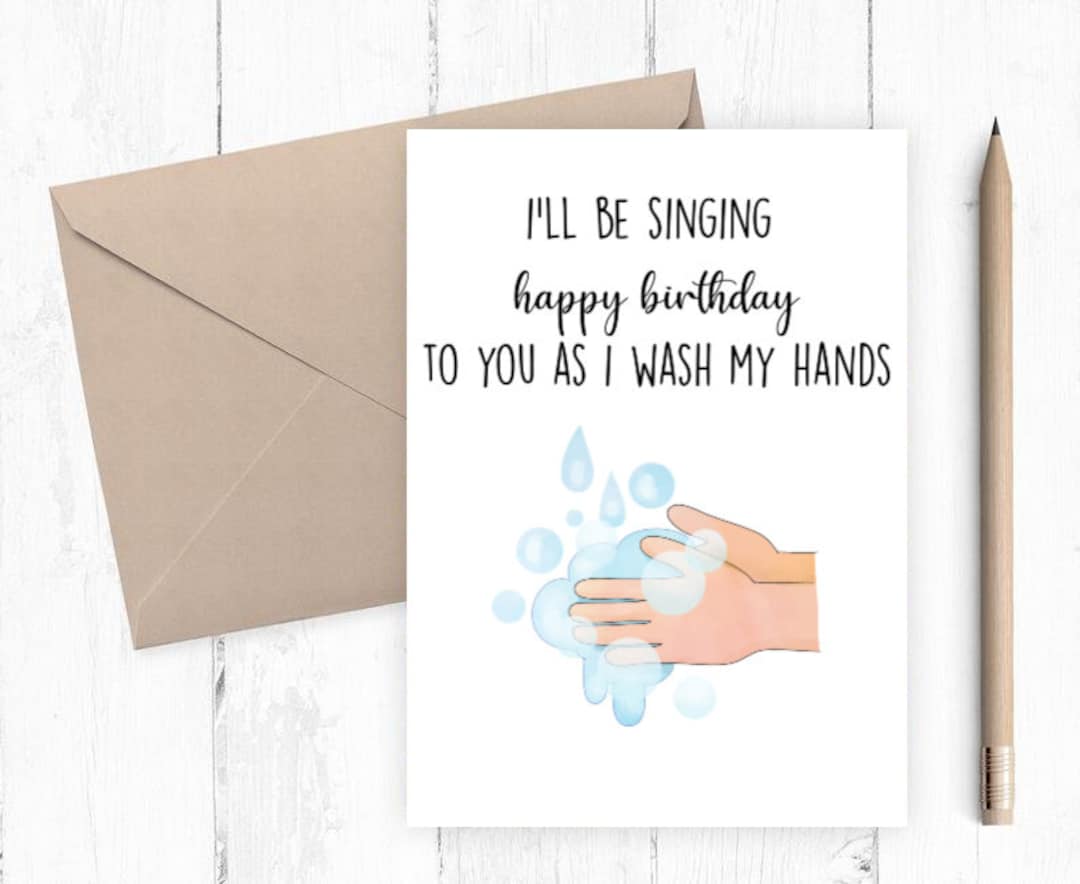 Birthday Quarantine Card, Social Distancing Card, Birthday Card, Funny ...