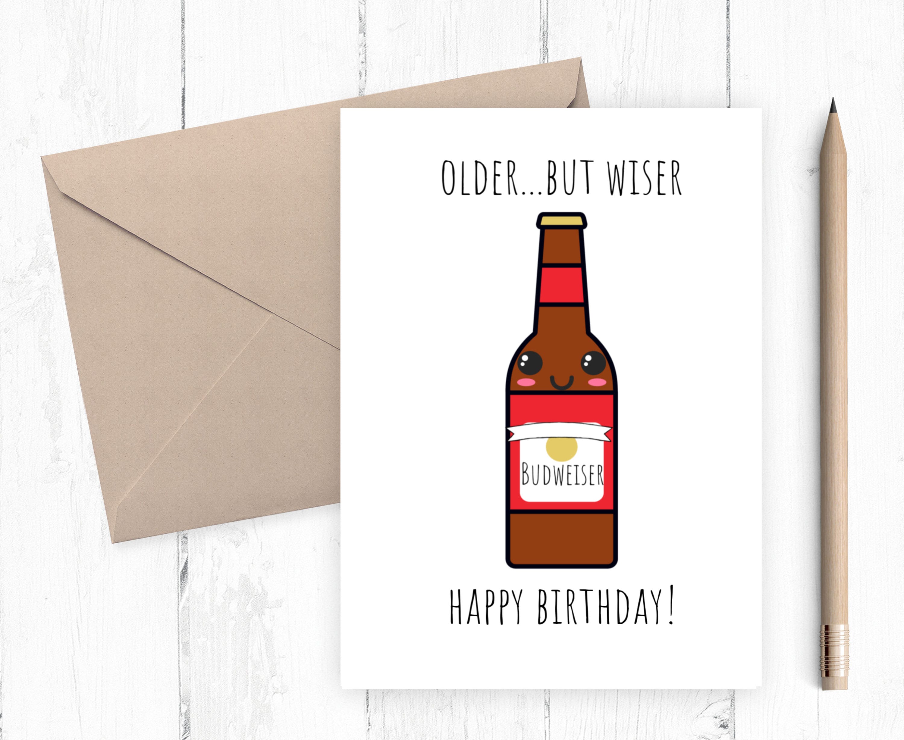 Funny Beer Birthday Card Birthday Card for Him Boyfriend | Etsy