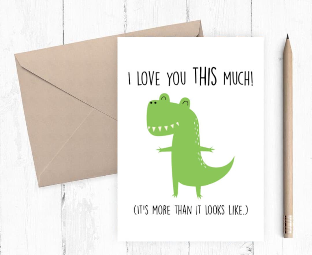 Funny Love You Card, Printable Anniversary Card, Card, Card for Her ...