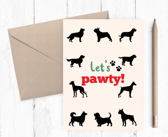 Funny Printable Dog Happy Birthday Card Happy Birthday Card - Etsy