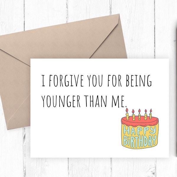 Funny birthday card, happy birthday card, Card from girlfriend, card from boyfriend, card from wife, card from husband PDF JPG