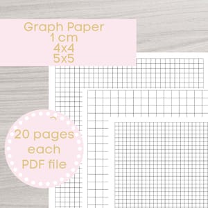 Printable Graph Paper PDF, Digital Graph Paper