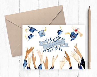 Graduation Card, Printable Graduation Card, Congrats graduate Card,  Instant Download, Printable Congrats Card, 8x10 5x7 JPG PDF
