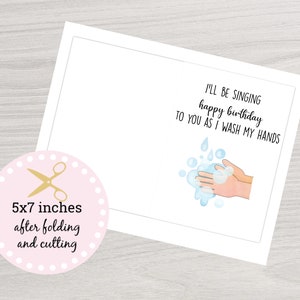 Birthday Quarantine Card, Social Distancing Card, Birthday Card, Funny ...