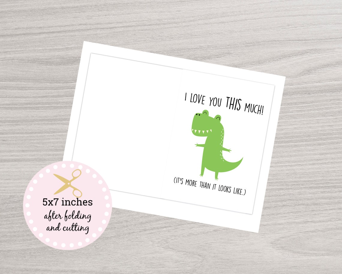 Funny Love You Card, Printable Anniversary Card, Card, Card for Her ...