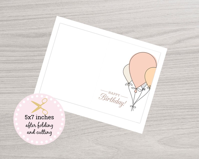 Printable Happy Birthday Card for Her Happy Birthday Card - Etsy