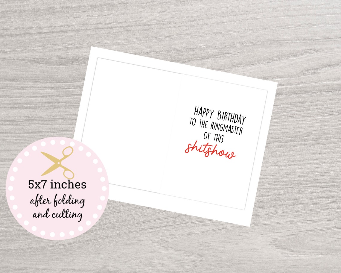 Happy Birthday Boss Card Printable