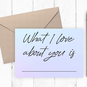 Romantic Love You card, Printable anniversary card,  card, card for her, card for him, instant download love you card PDF 5x7