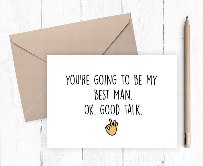 Best Man Proposal Card Printable Funny Best Man Proposal Ask Etsy