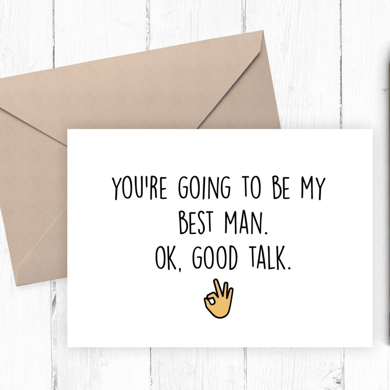 Best Man Card - Etsy UK