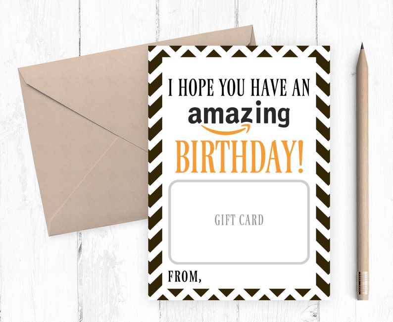 Amazon Present Card Holder, Amazon Birthday Card, Amazon Present Card Printable, Birthday Reward Card Holder, Fast Obtain JPG PDF 8x10 5X7 photo regarding Amazon Gift Card Printable called Amazon Present Card Holder, Amazon Birthday Card, Amazon Reward Card Printable, Birthday Reward Card Holder, Quick Obtain JPG PDF 8x10 5X7