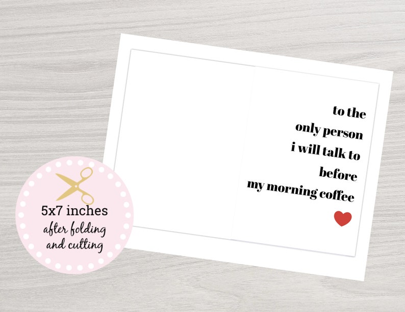 Funny Love You Card Printable Anniversary Card Card Card | Etsy