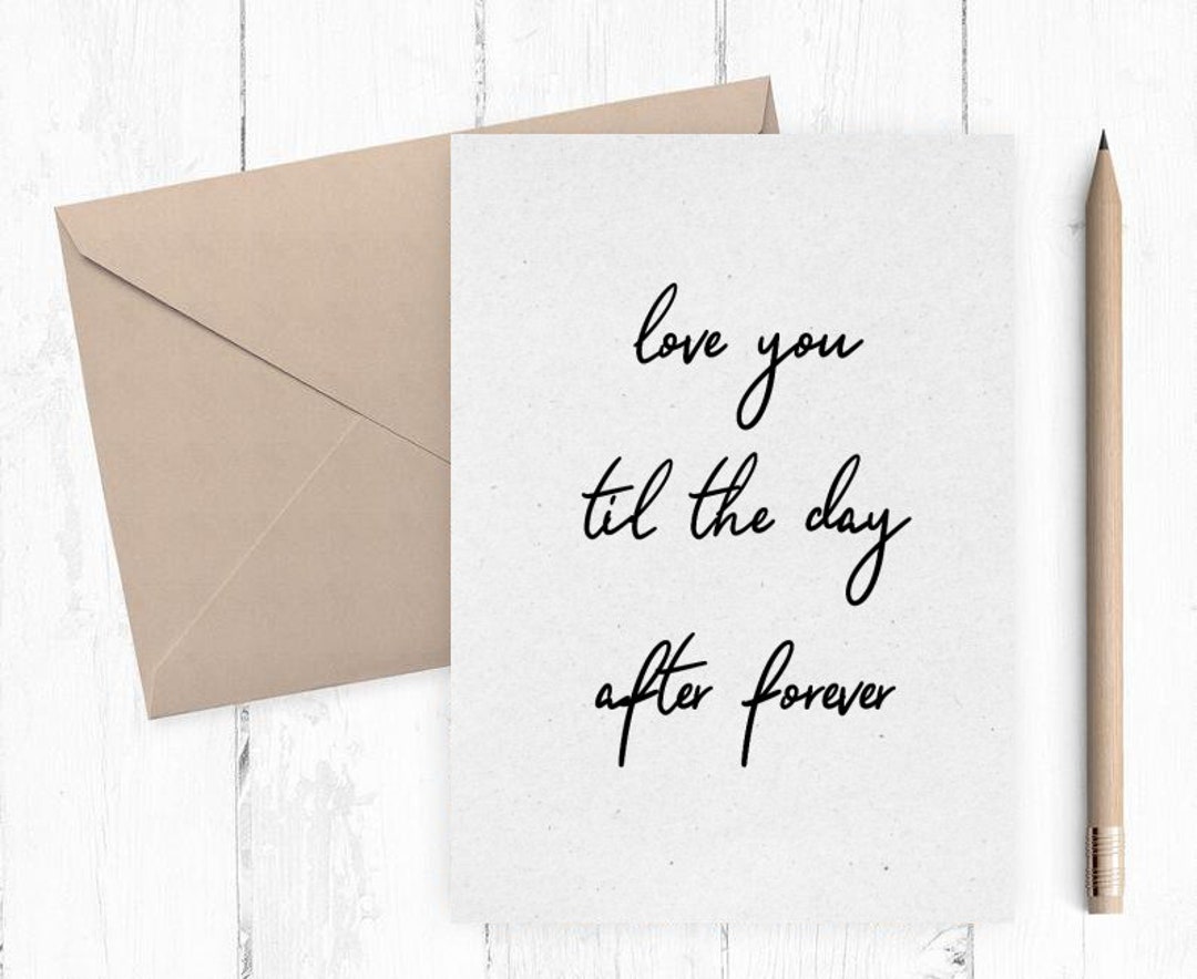 Love You Romantic Card, Printable Anniversary Card, Card, Card for Her ...