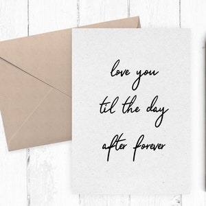 Love You Romantic card, Printable anniversary card,  card, card for her, card for him, instant download love you card PDF 5x7