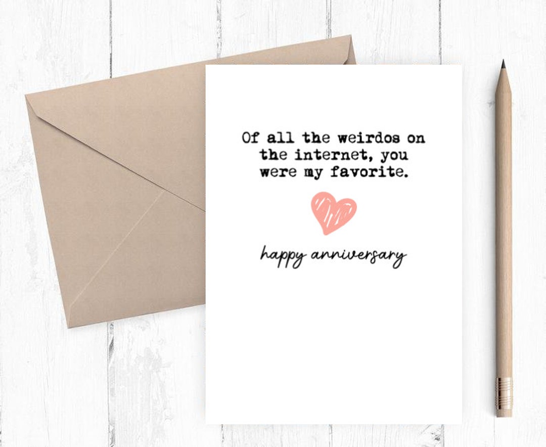 Romantic Love You Card, Printable Anniversary Card, Online Dating Card ...