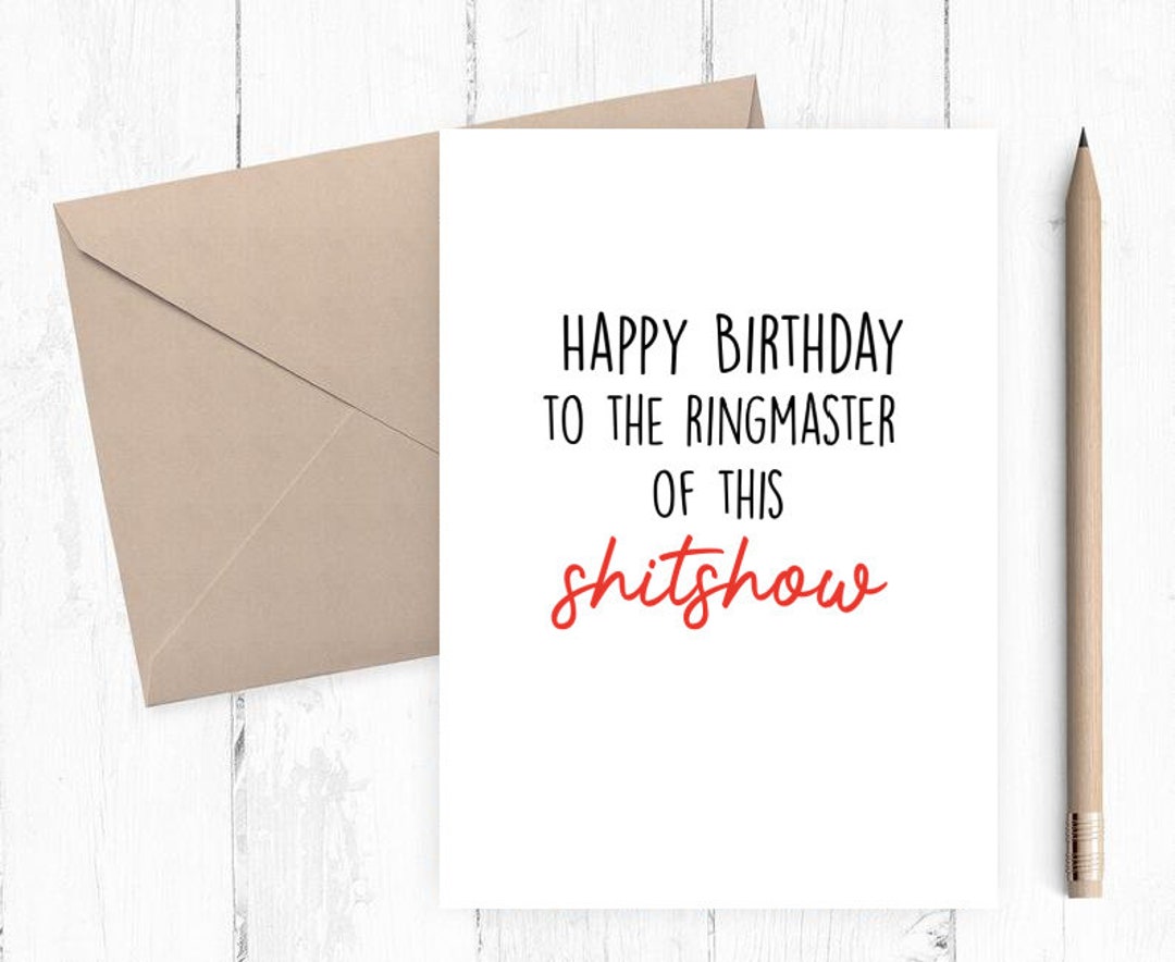 Printable Funny Birthday to Boss Card, Happy Birthday Boss, Happy ...