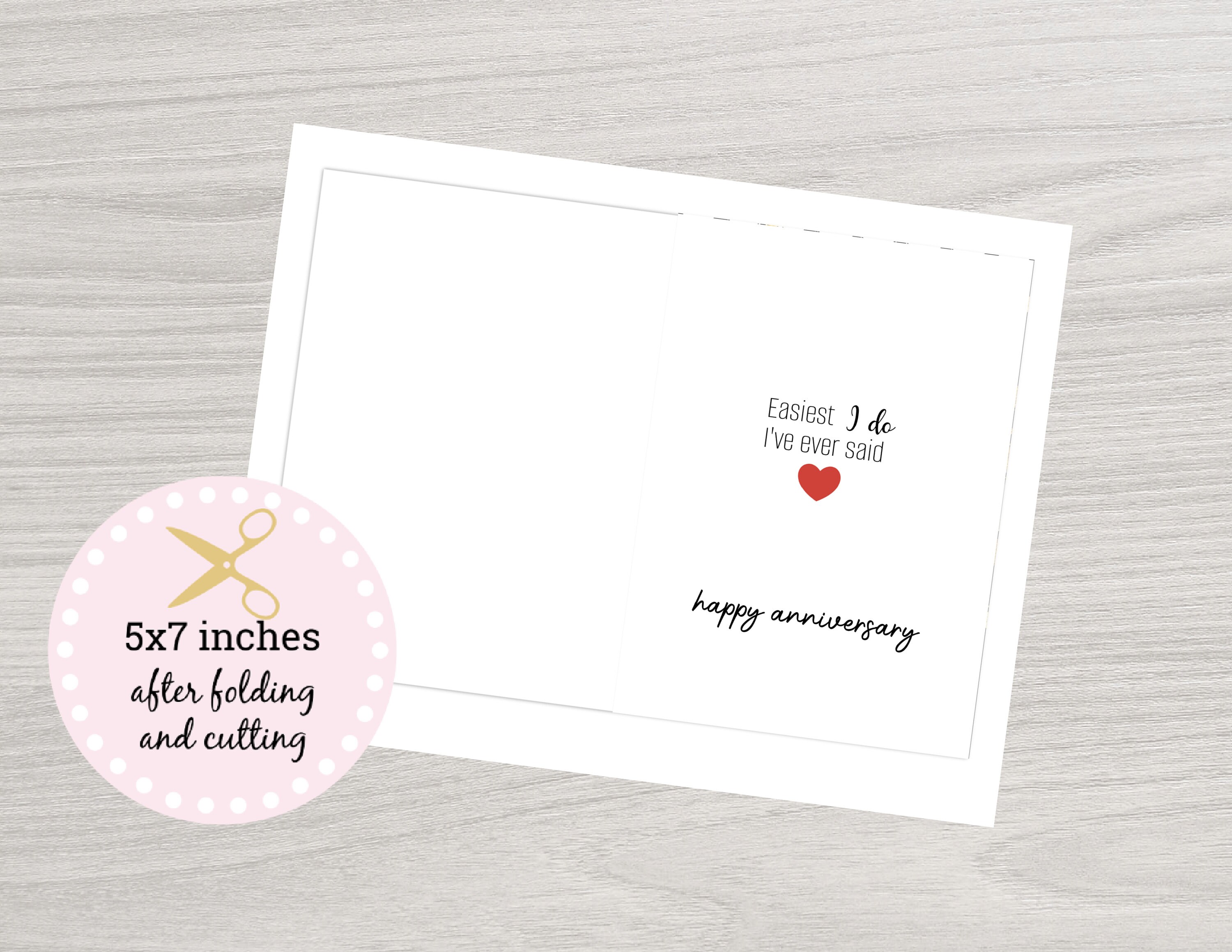 Romantic Love You Card, Printable Anniversary Card, Card, Card for Her ...