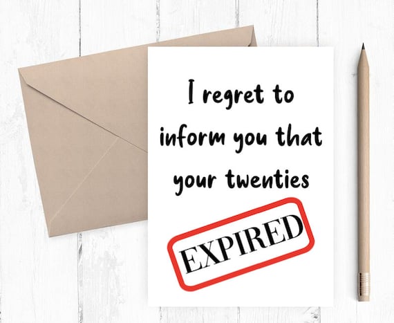 Funny 30th Birthday Card Birthday 30 Years Old Printable - Etsy