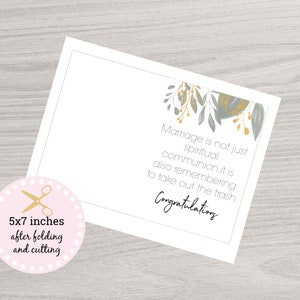 Printable Wedding Card Instant Download Funny Wedding Card - Etsy