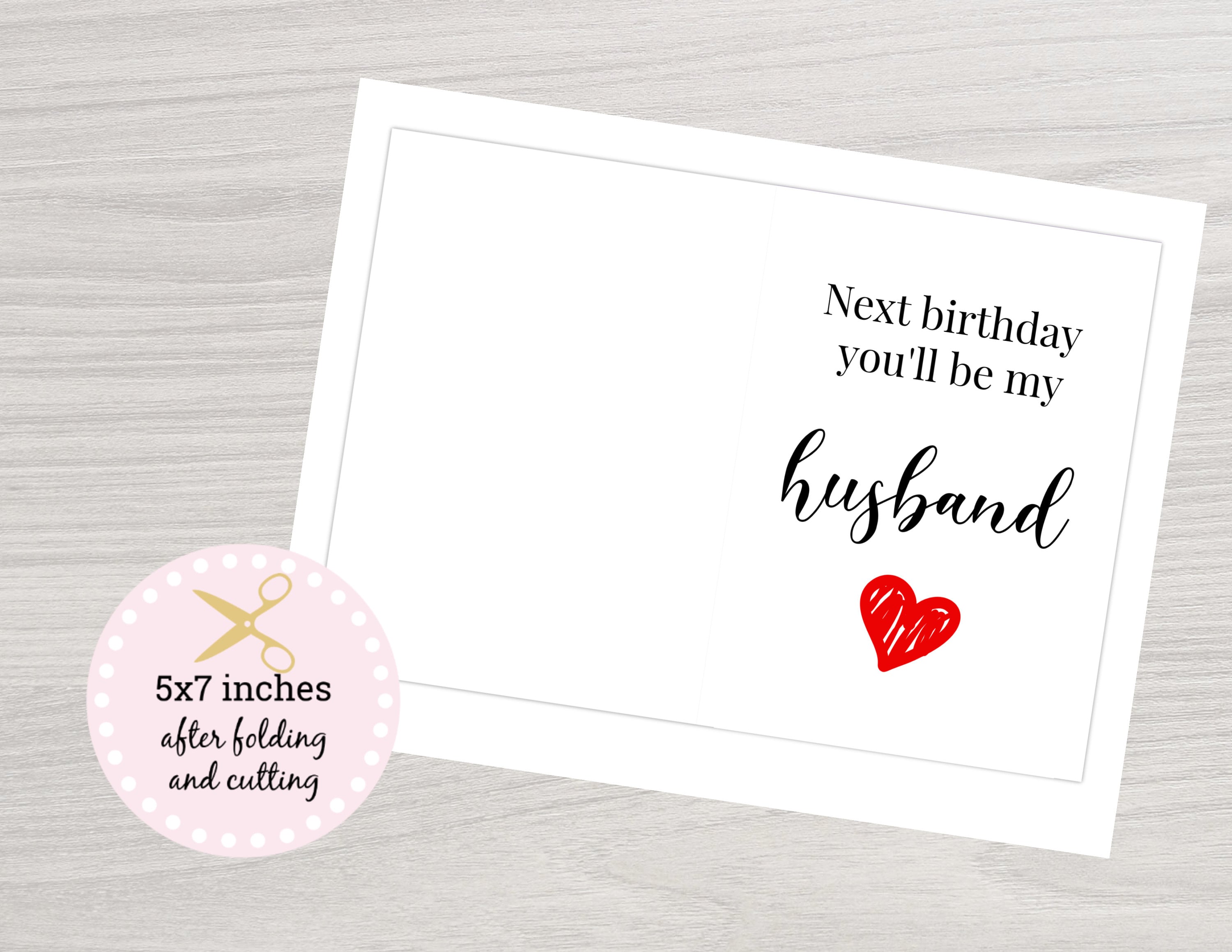 Fiance Printable Birthday Card Happy Birthday Fiance Etsy