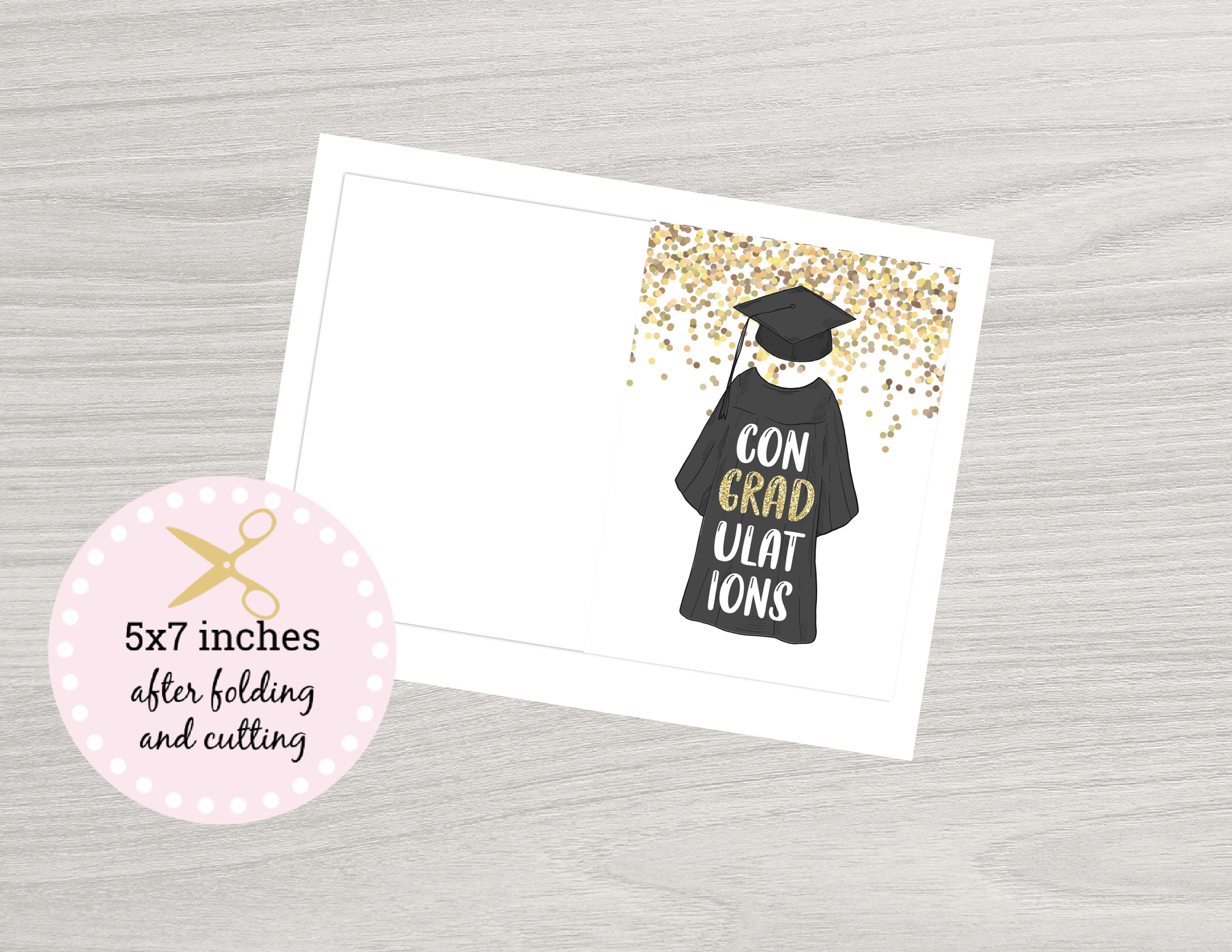 Graduation Card, Printable Graduation Card, Instant Download, Printable ...