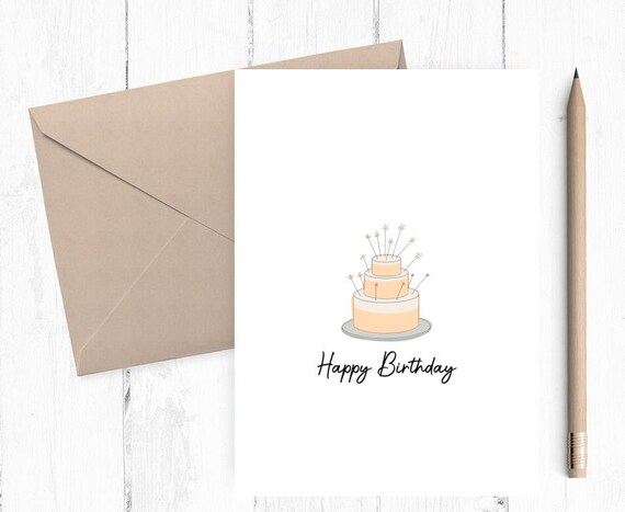 Happy Birthday Card Printable Birthday Card Happy Birthday | Etsy