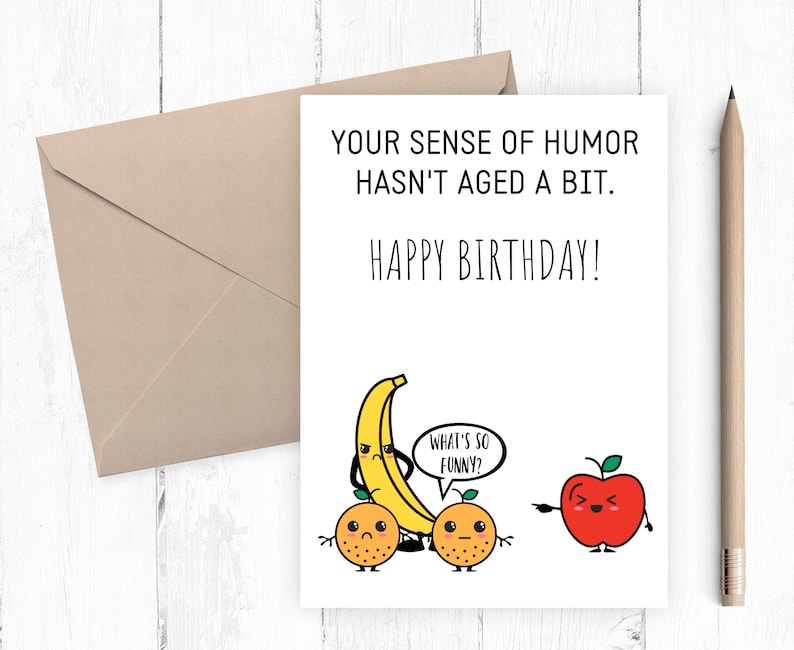 Funny Happy Birthday Card Printable Humor Happy Birthday Etsy Ireland